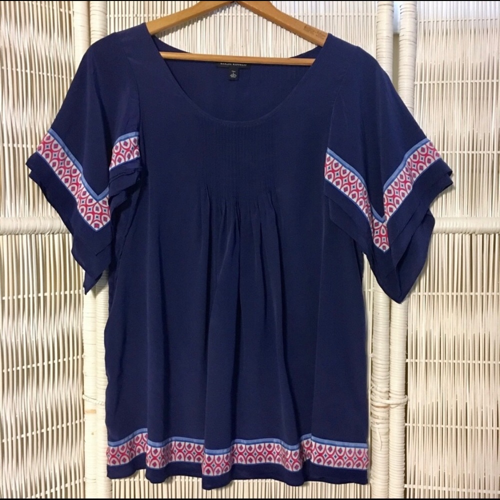 Banana Republic Large Tall silk top